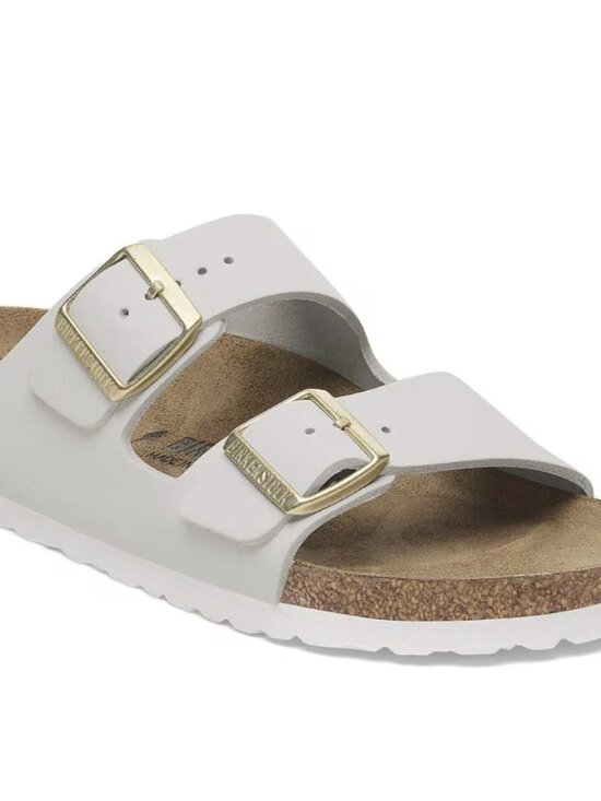 Birkenstock Shoes - Antique White Birkenstock Arizona Sandals